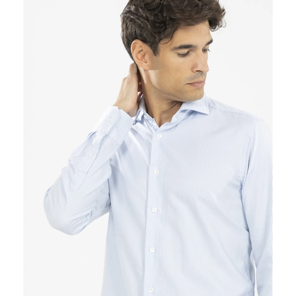 Xacus Oxford Tencel Overhemd Blue Heren