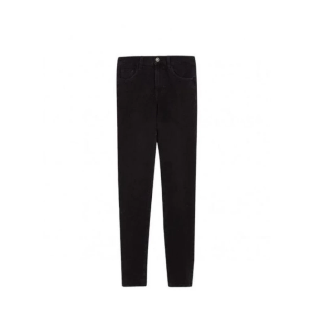 Liu Jo Vrouw Zwart Hoge Taille Fly Jeans In Denim
