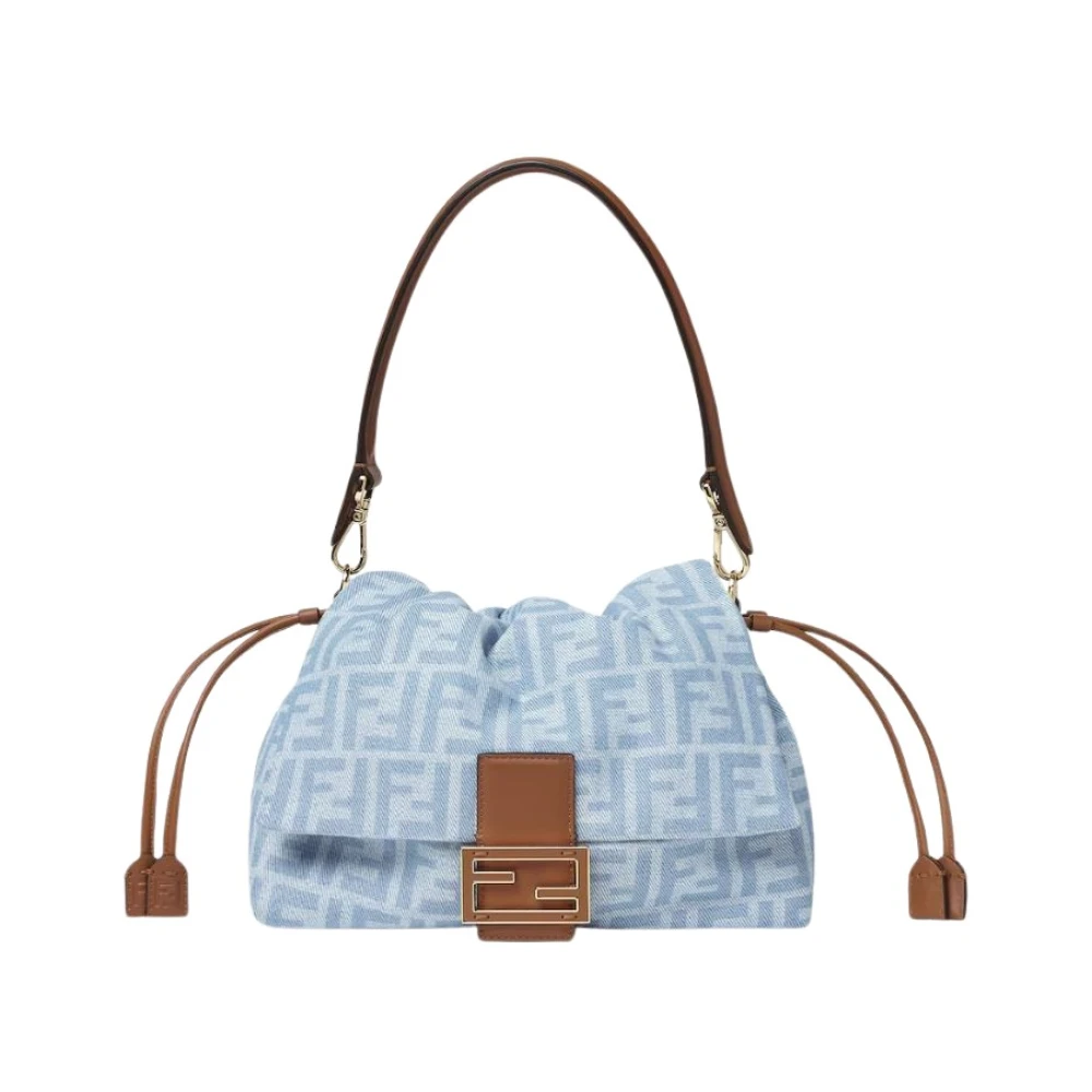 Fendi Baguette Soft Medium - Female - Shoulder Bags - Blue - One Size - Bags - Image 3