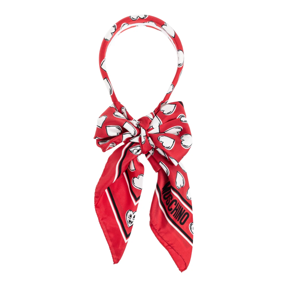 Moschino Hoofdband met sjaal Red Dames