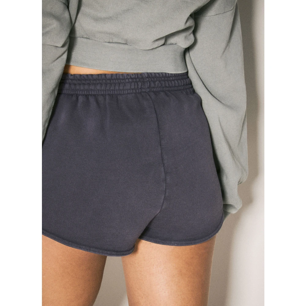 Entire Studios Katoen Fleece Micro Shorts Purple Dames