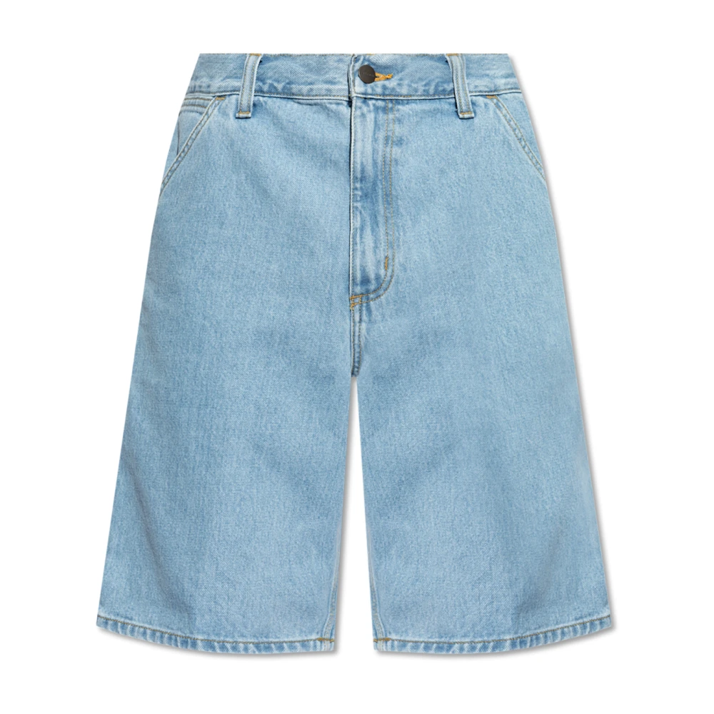 Carhartt Wip Men's Blue Denim Shorts, W29, Cargo Shorts