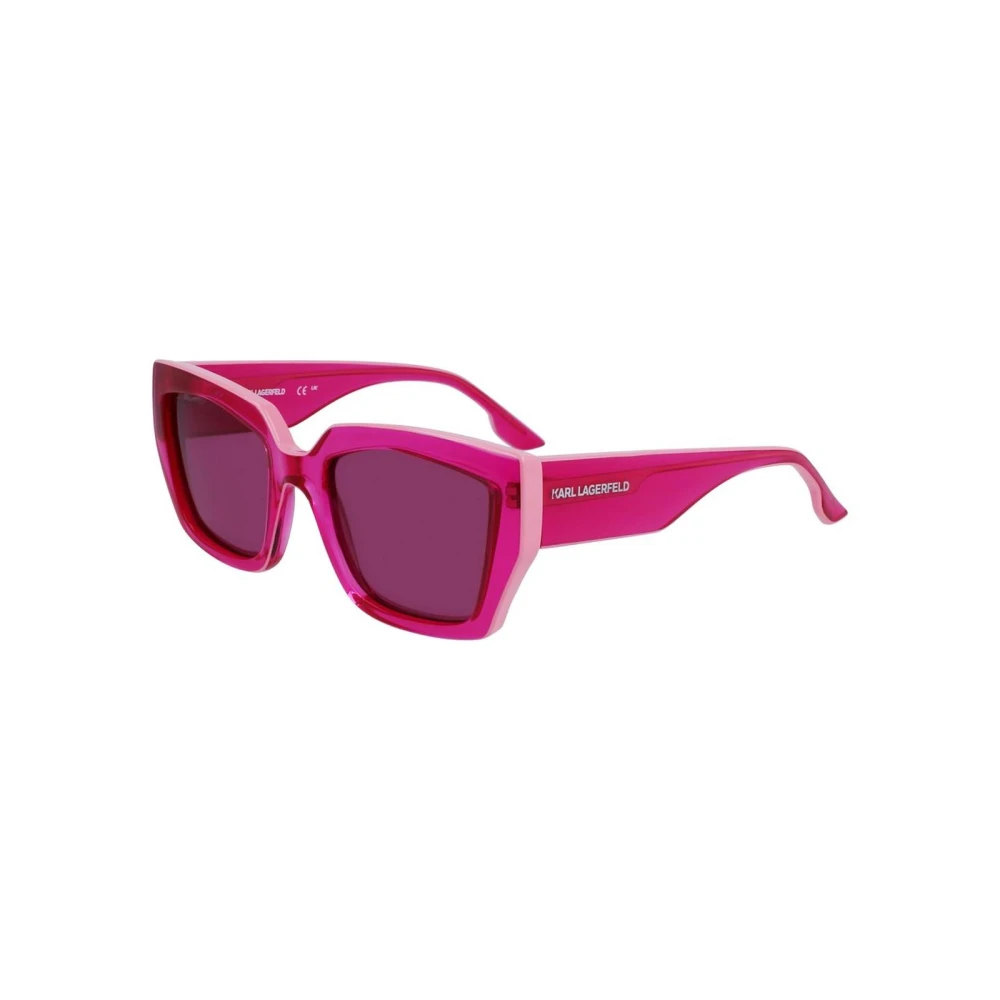 Karl Lagerfeld Women's Pink Injected Stylish Sunglasses