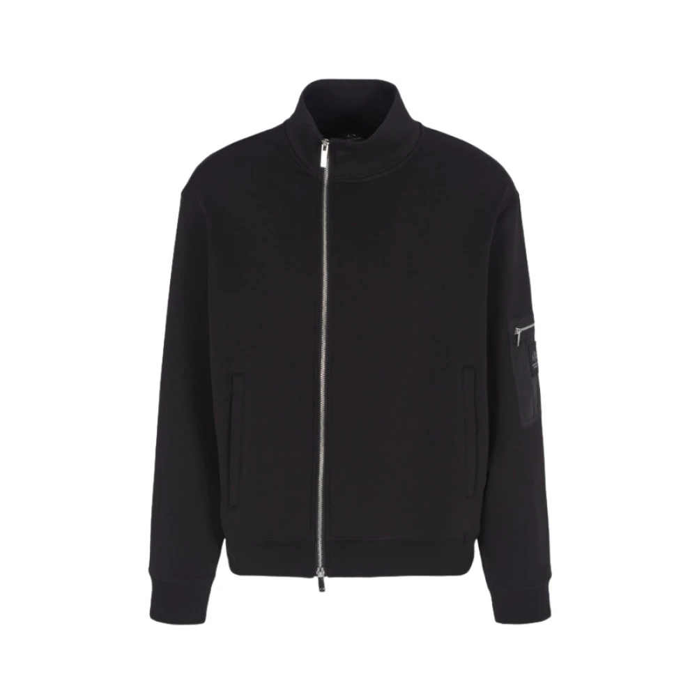 Armani Exchange Men's Black Zip-Throughs