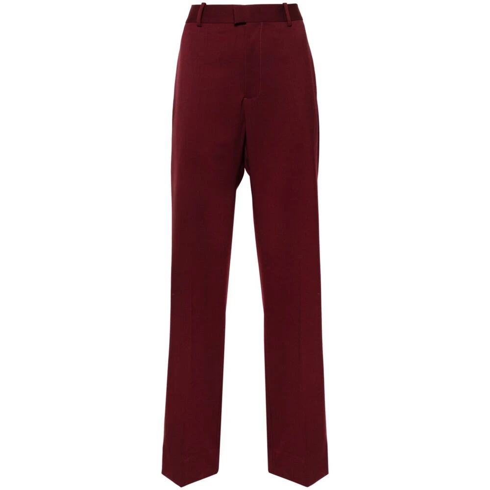 Armarium Rode Virgin Wool Blend Broek Red Dames