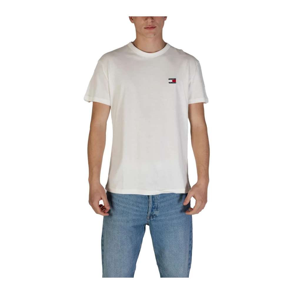 Tommy Jeans Men's White Crew Neck Tee Classic Fit - T-Shirts - Xs- Tops