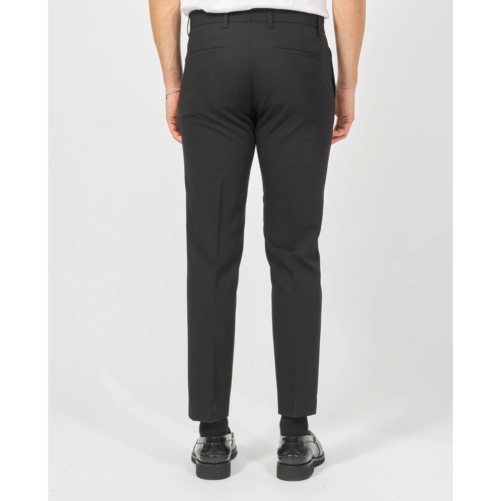 Mulish Zwarte Jurken Slim Fit Pak Black Heren