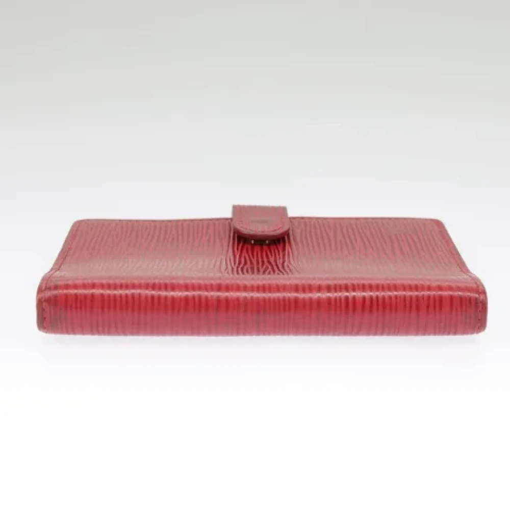 Louis Vuitton Vintage Pre-owned Leather home-office Red Dames