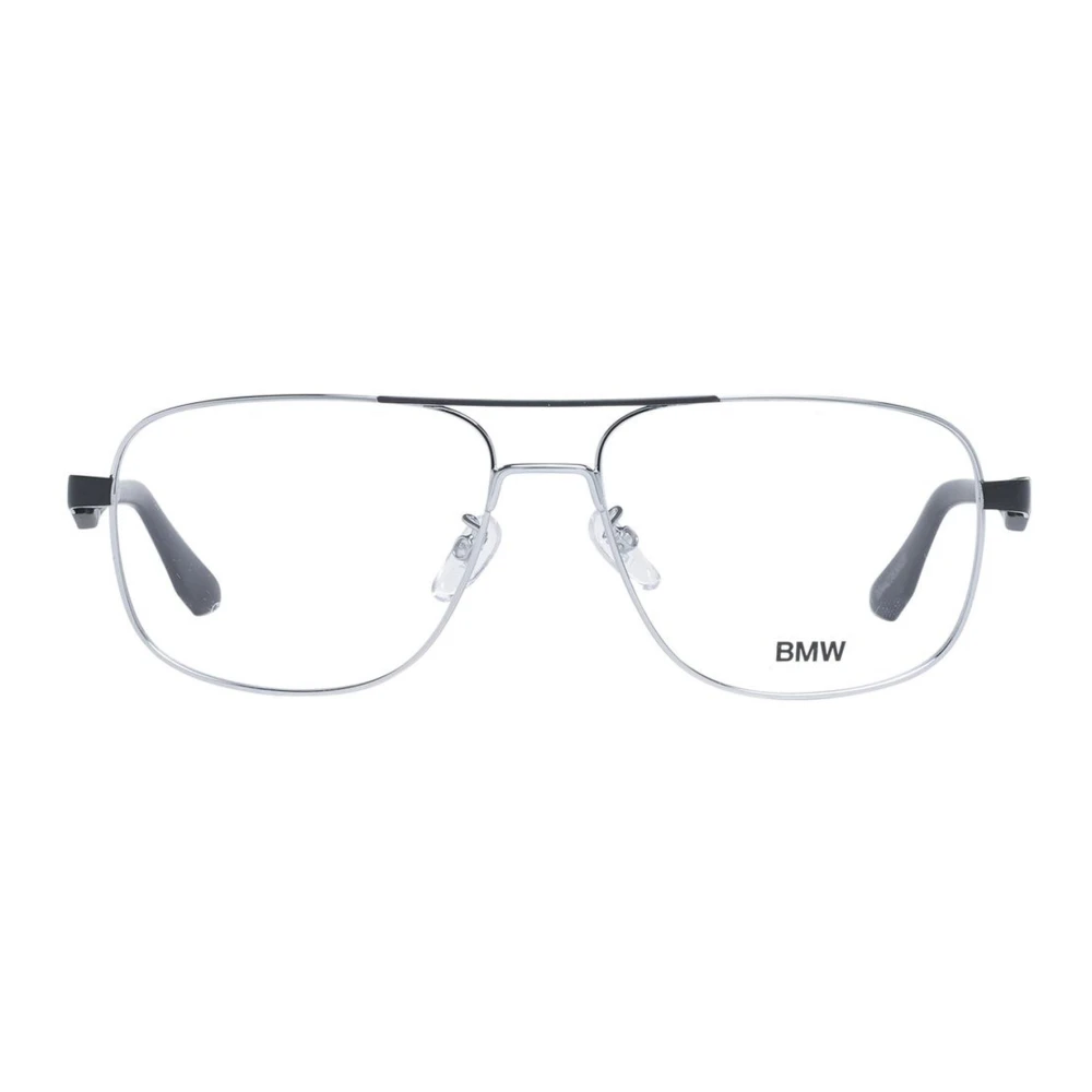 BMW Vierkante Aviator Bril Zilver Zwart Gray Heren
