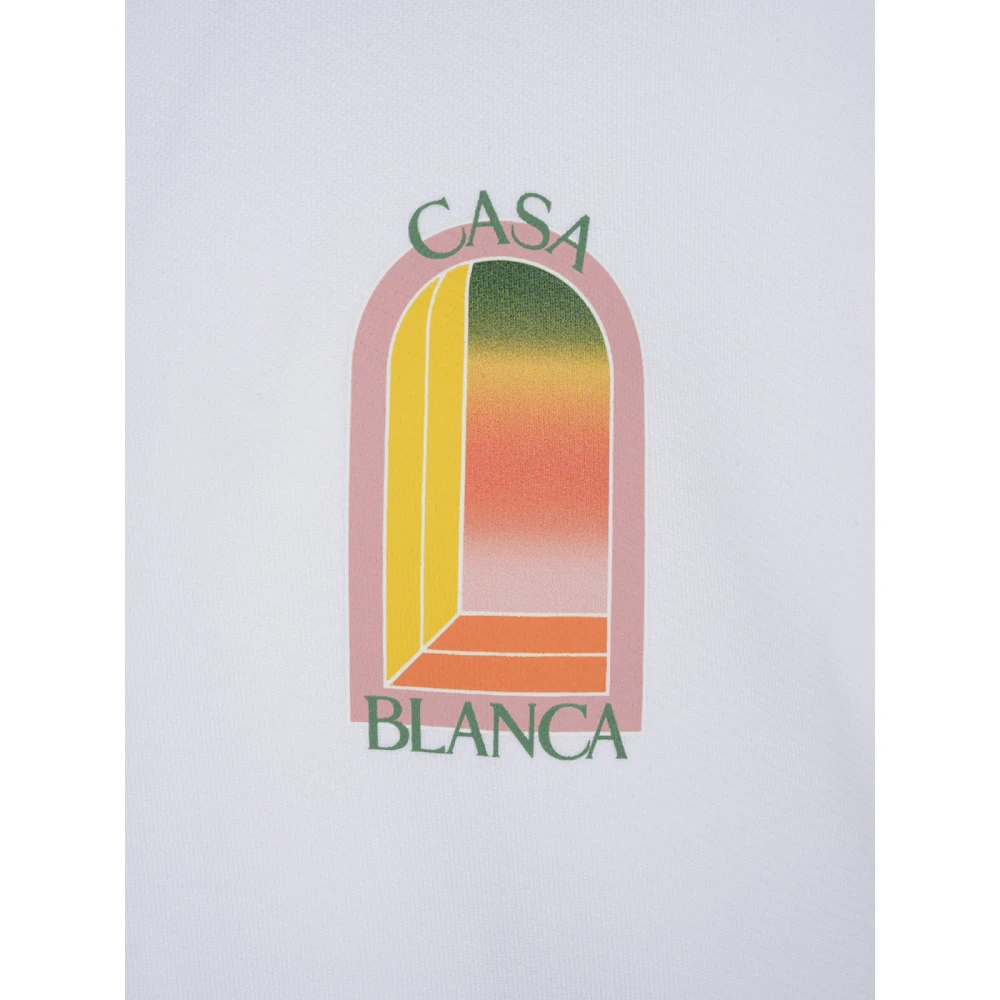 Casablanca Gradient Arch Logo Hoodie White Heren