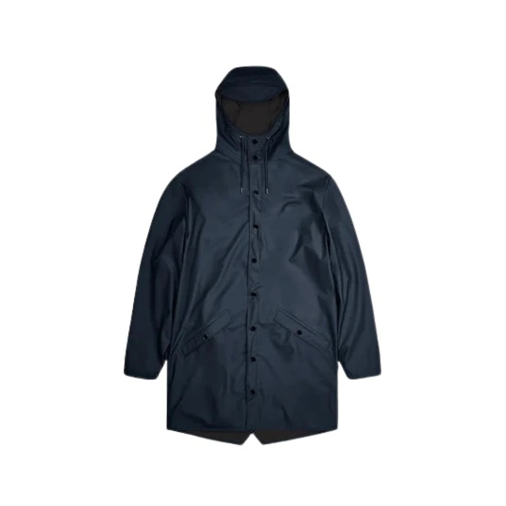 Rains Lange Waterdichte Jas Blue Dames
