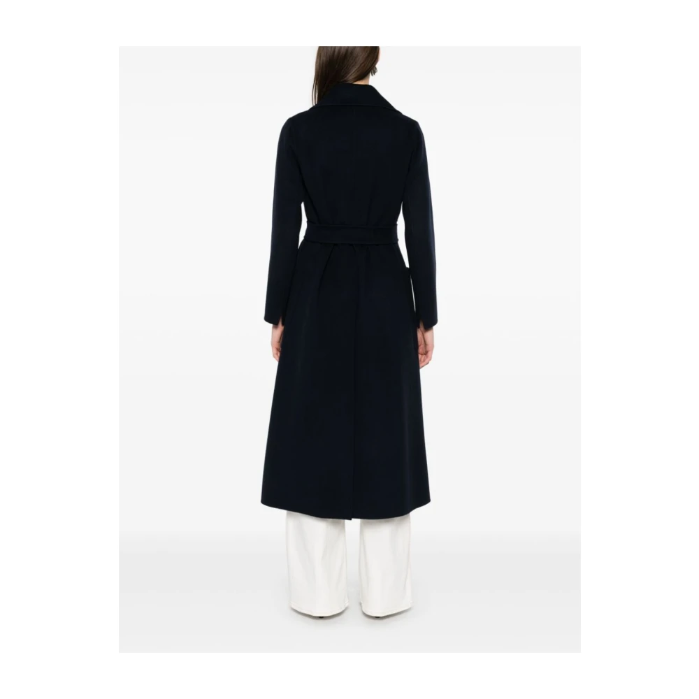 Max Mara Elegant Navy Blue Coat Blue Dames