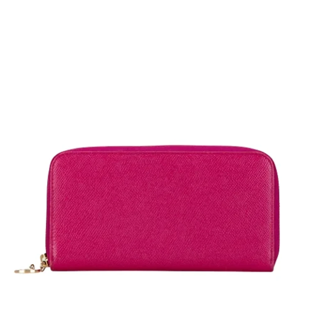 Bvlgari Vintage Pre-owned Leather wallets Pink Dames