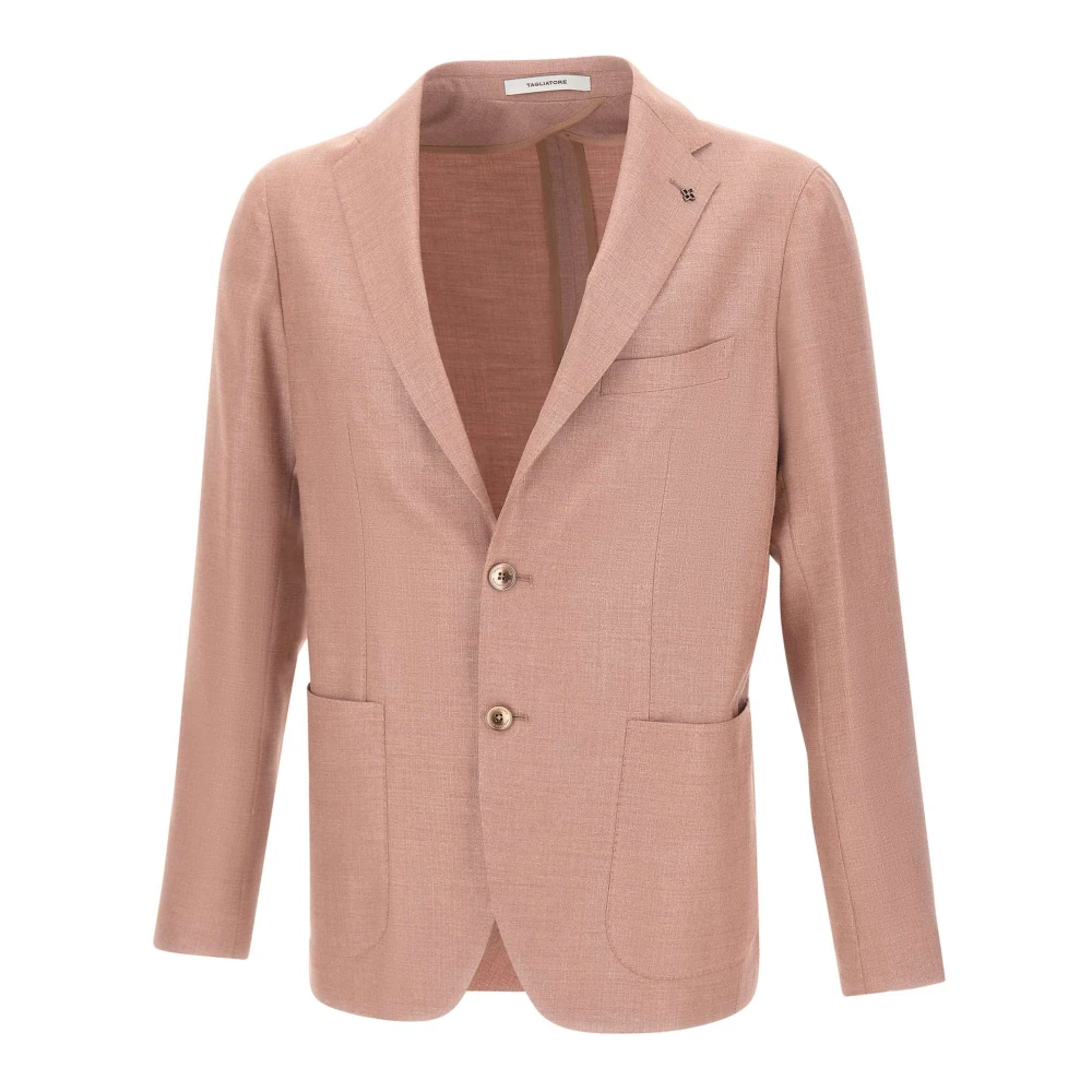 Tagliatore Men's Pink Tailored Blazer - Blazers - S - Jackets