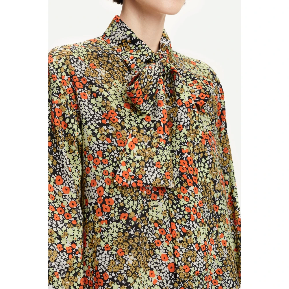 Samsøe Shirtjurk met bloemenprint en riem Multicolor Dames