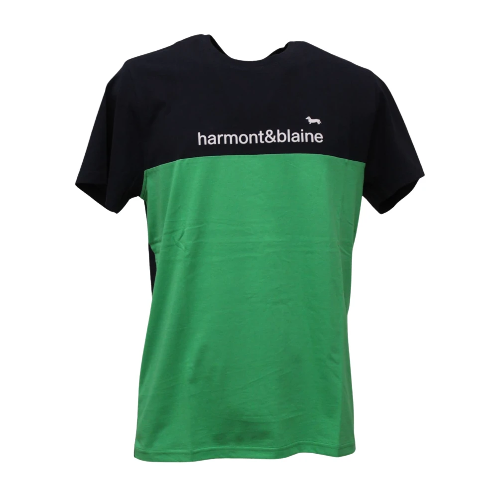 Harmont & Blaine Korte Mouw T-shirt Blue Heren