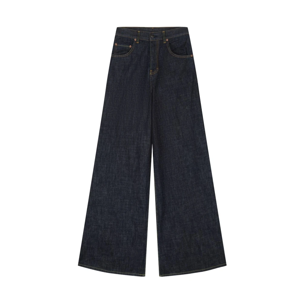 Margaux Lonnberg Hoge taille lange been jeans Blue Dames
