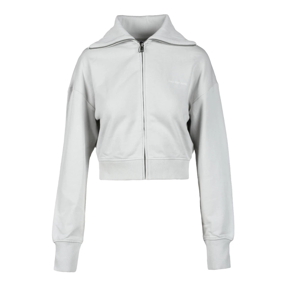 Calvin Klein Jeans Katoenen Sweatshirt Gray Dames