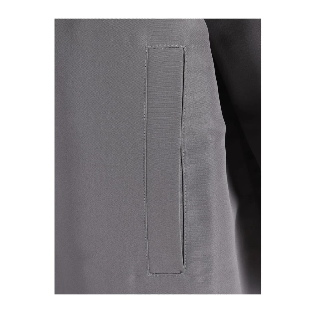 Valentino Zijden jas met klassieke kraag Gray Dames