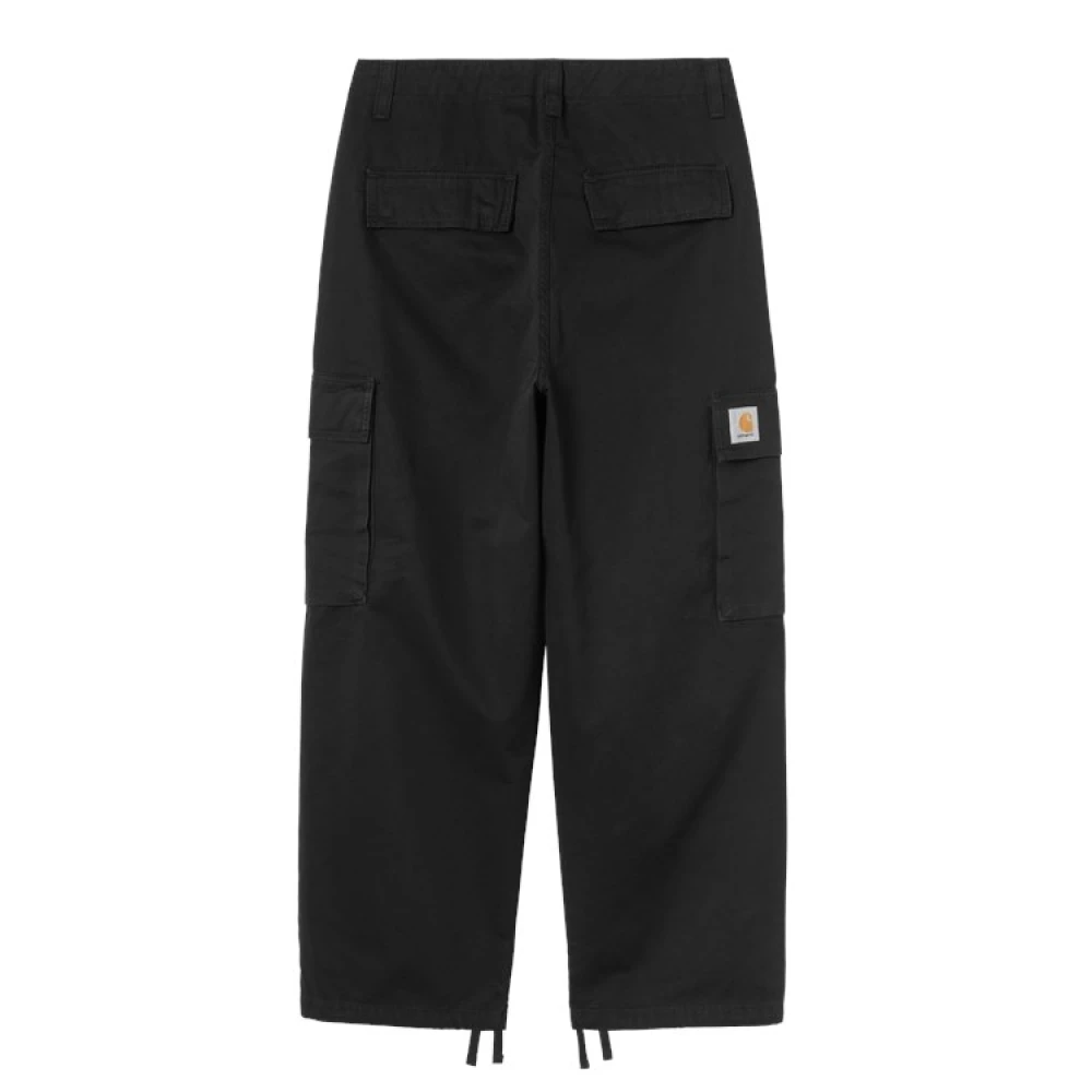 Carhartt Wip Men's Black Straight Trousers, W29, Kade Cargo Pant