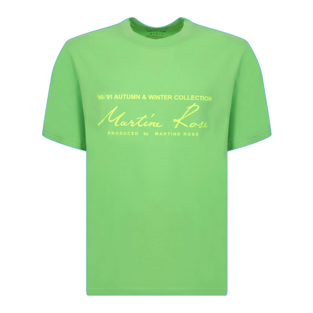 Martine Rose Stijlvolle groene heren T-shirts Trendy en modieus Green Heren