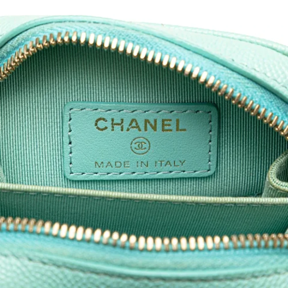 Chanel Vintage Pre-owned Leather shoulder-bags Blue Dames