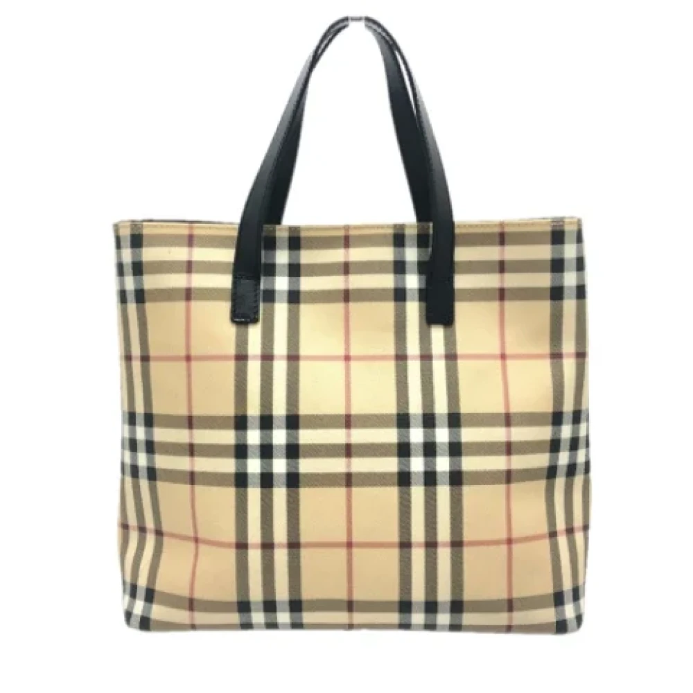 Burberry Vintage Pre-owned Fabric shoulder-bags Beige Dames