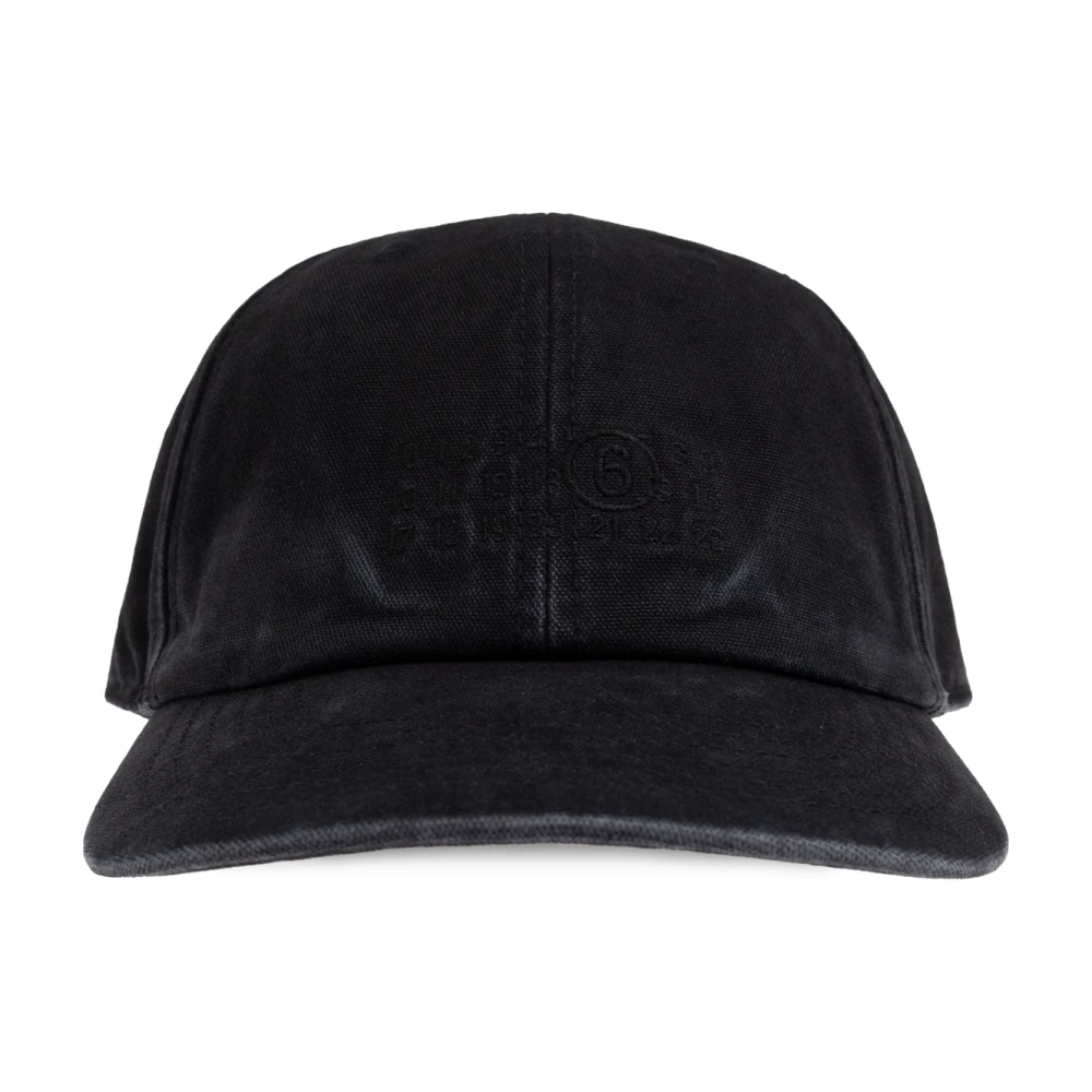 MM6 Maison Margiela Baseball Cap Black Heren