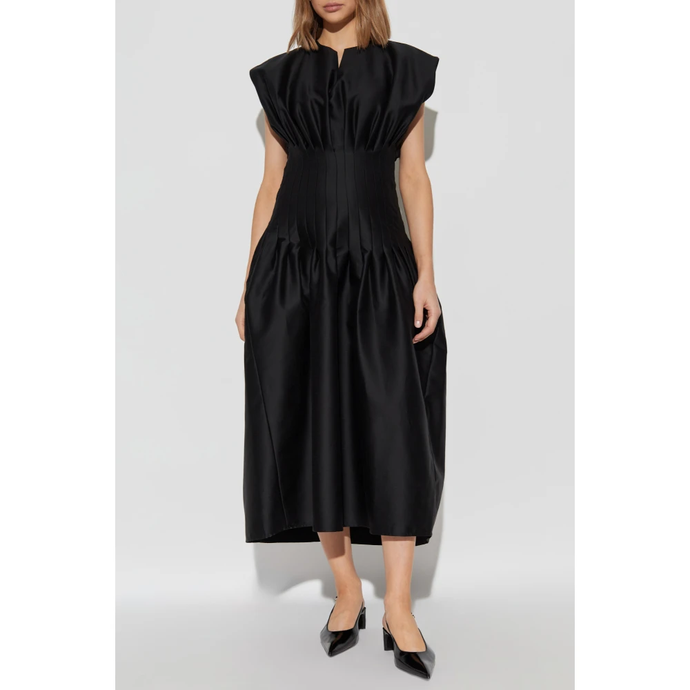 Fabiana Filippi Geplooide jurk Black Dames