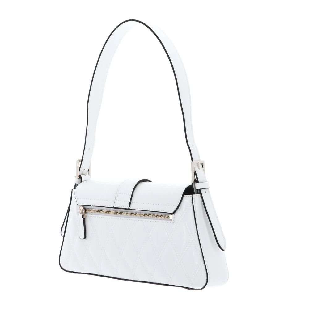 Guess Kleine Satchel Witte Schoudertas White Dames