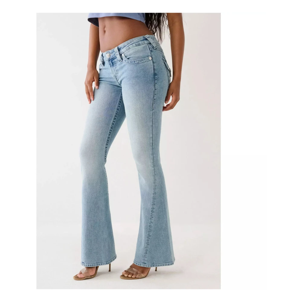 True Religion Joey Flare Jeans Blue Dames