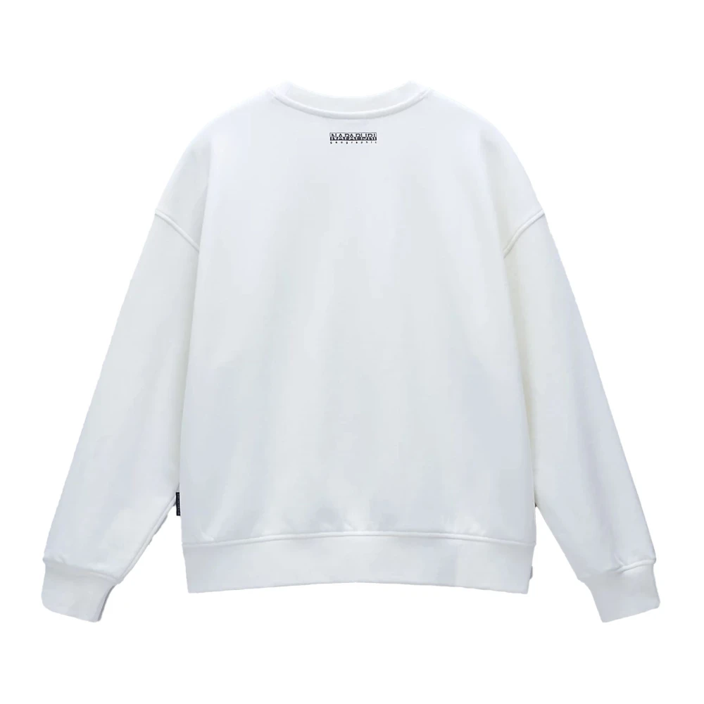 Napapijri Zachte en Stijlvolle Oversized Sweater White Dames