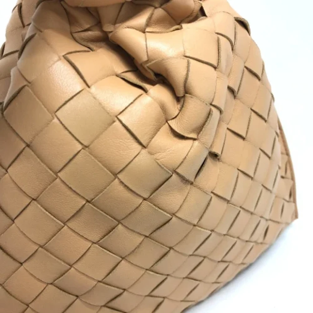 Bottega Veneta Vintage Pre-owned Leather handbags Beige Dames