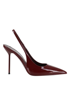 Röda Svarta Slingback Klackar