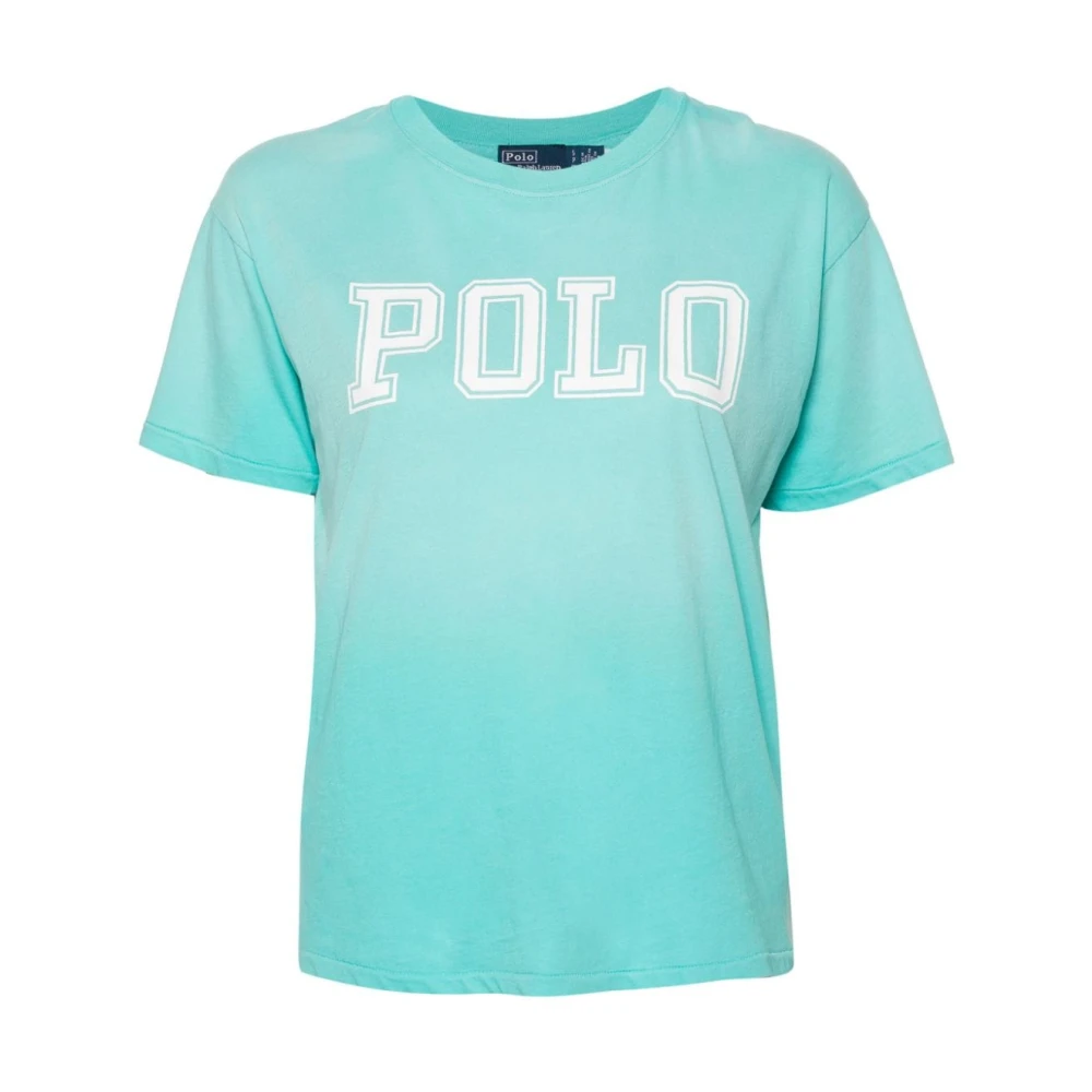 Ralph Lauren Heldere Blauwe T-shirts en Polos Blue Dames