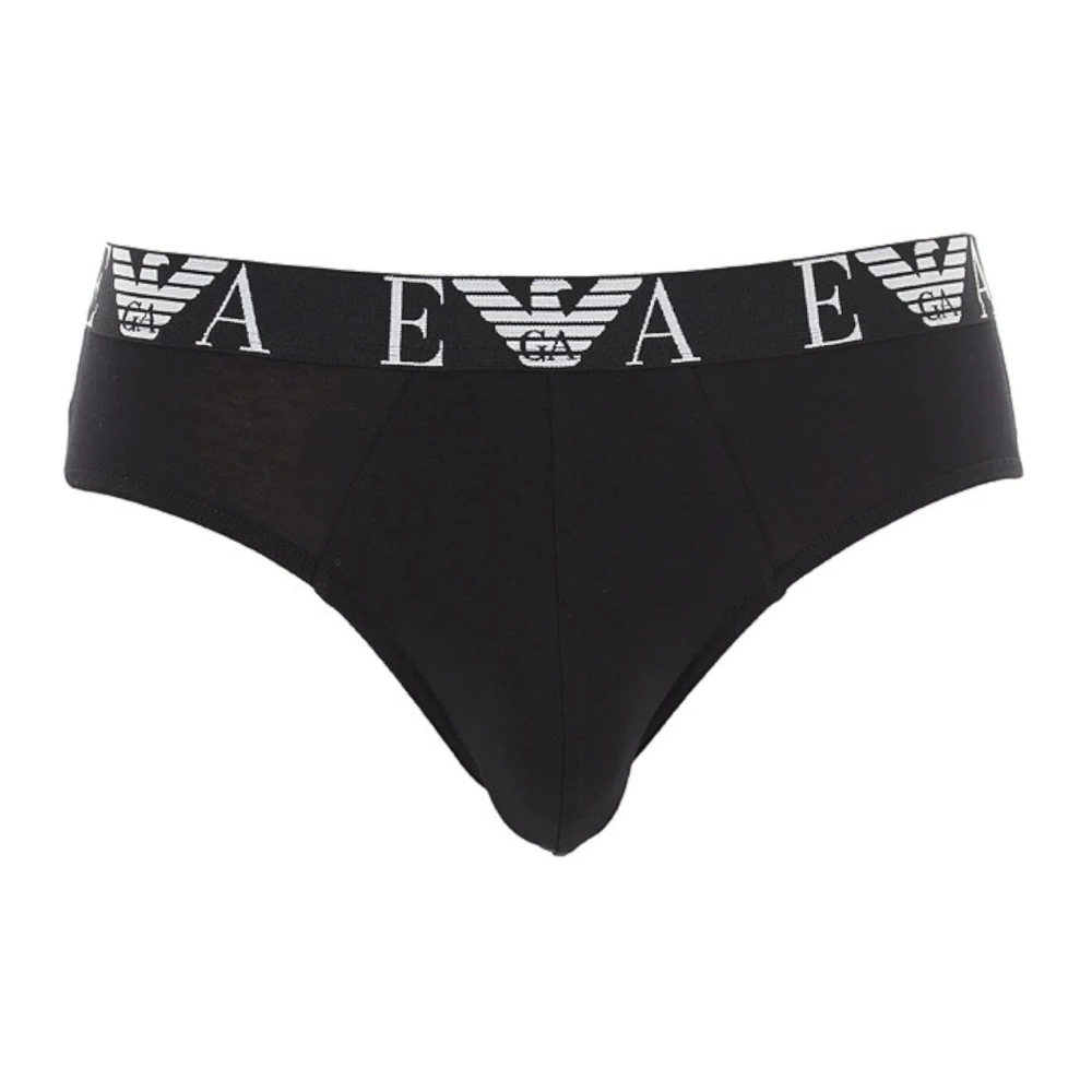 Emporio Armani Mannelijk Zwart Ondergoed Heren, S, E Briefs Stijlvol Ondergoed