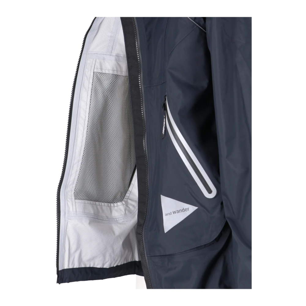 And Wander Wind Jackets Blue Heren