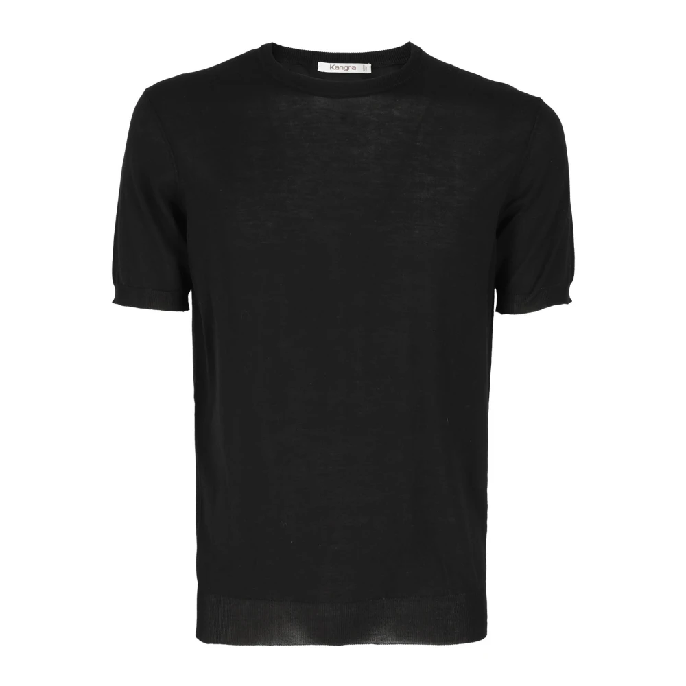 Kangra Men's Black T-Shirts, 2XL, Cotton T-Shirt
