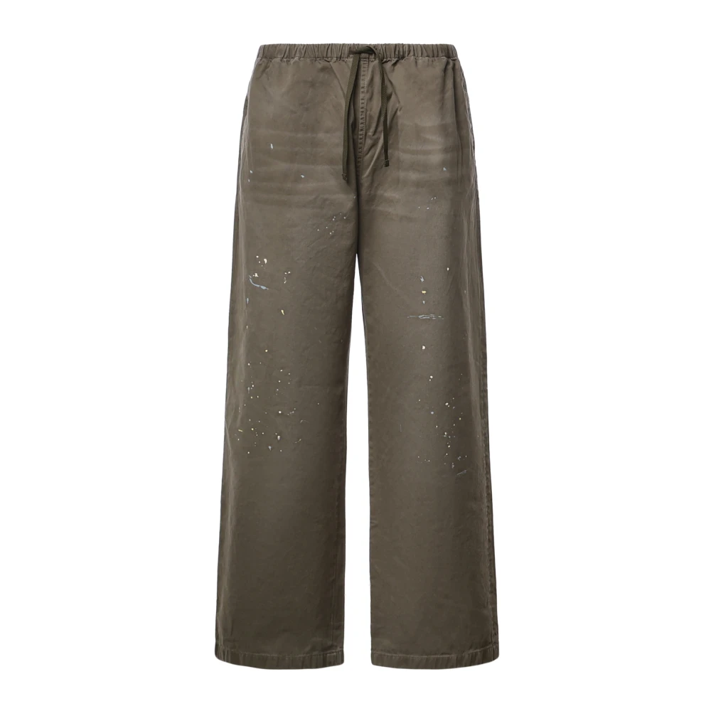 Acne Studios Wide Trousers - Male - Wide Trousers - Green - L - Trousers