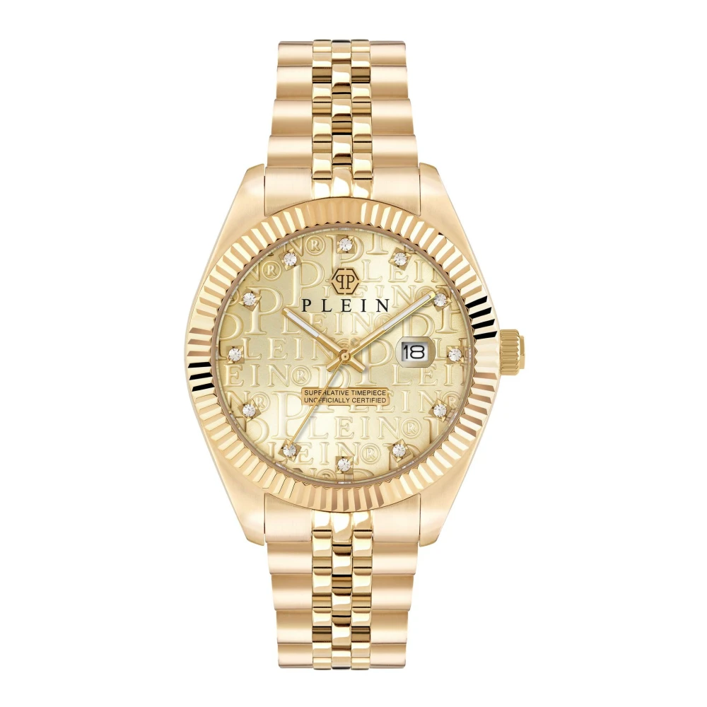 Philipp Plein Men's Yellow Watches, One Size, Date Superlative