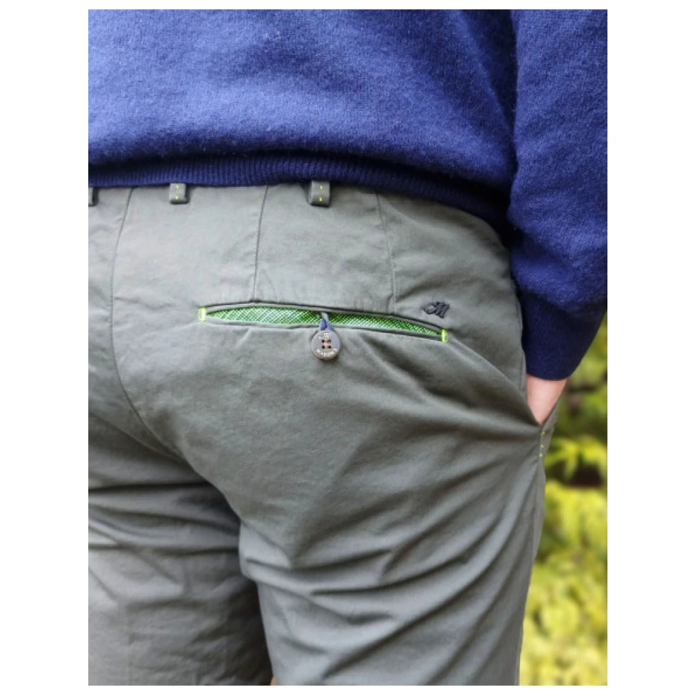 Mason's Milano Start Extra Slim Broek Green Heren