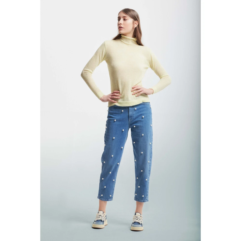 Kocca Angora Wol Ribtrui Yellow Dames