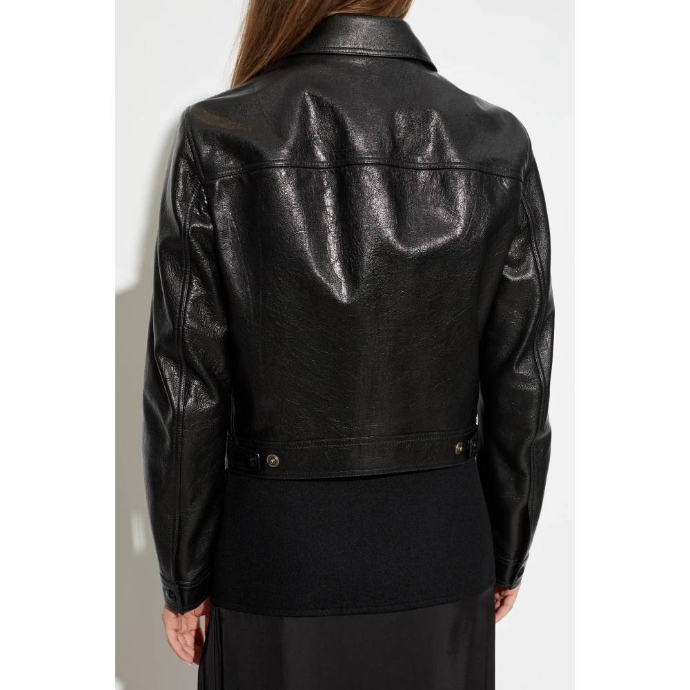 Tom Ford Leren jas Black Dames