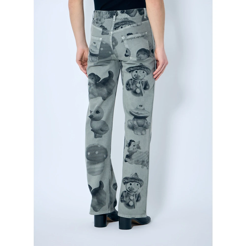 Vivienne Westwood Straight-Leg Five-Pocket Jeans Multicolor Heren