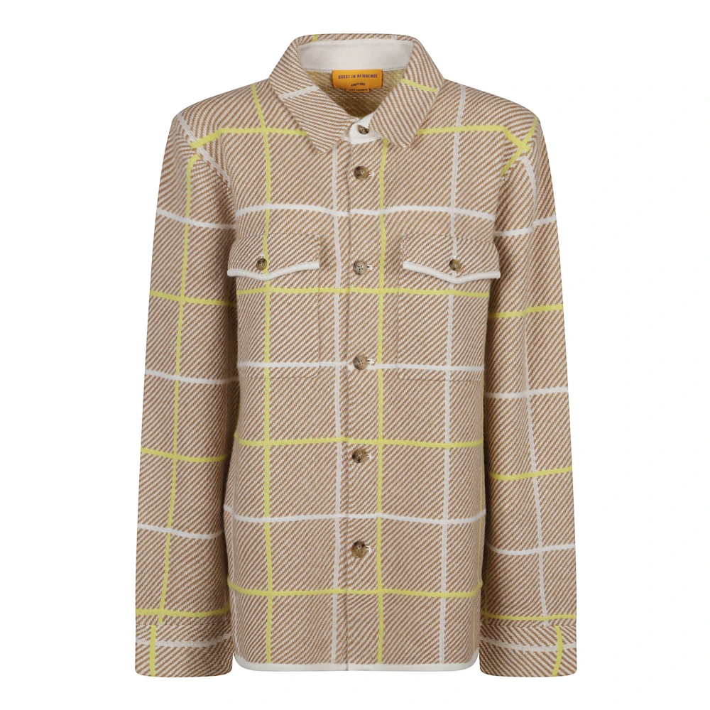 Guest In Residence Geruite werkkleding Beige Dames