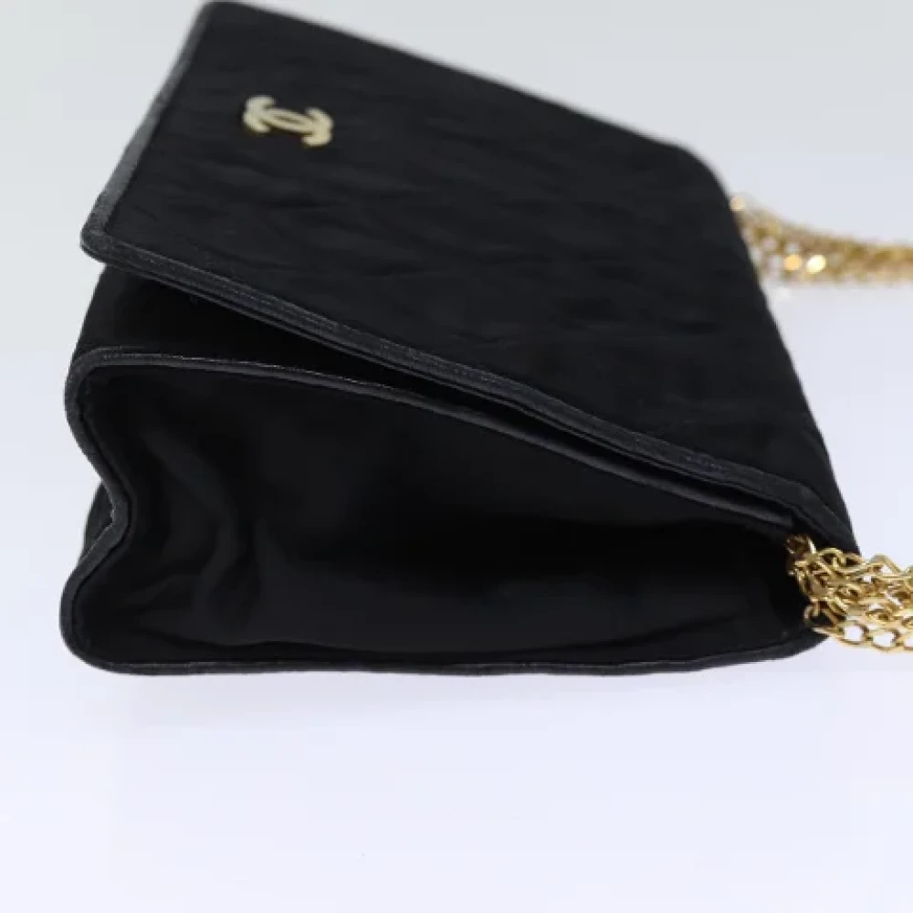 Chanel Vintage Pre-owned Satin chanel-bags Black Dames