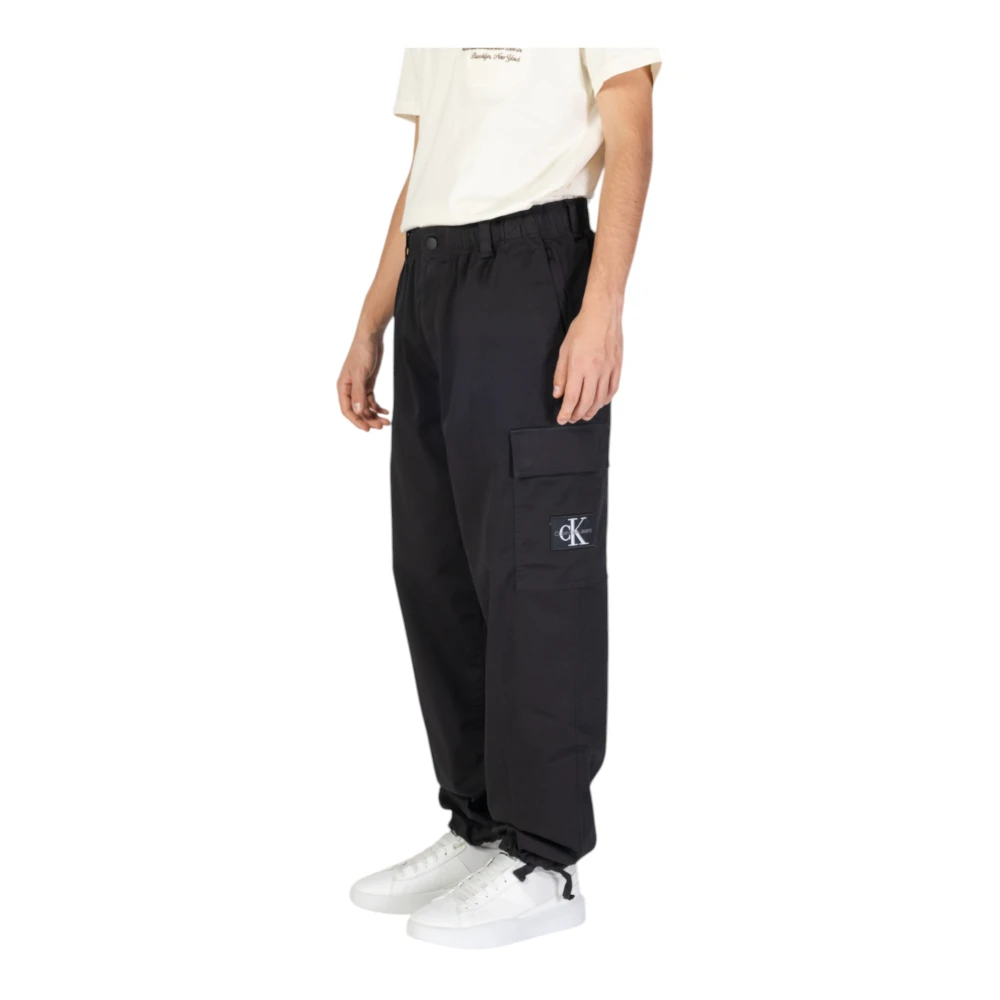 Calvin Klein Jeans Herfst Winter Herenbroek Geregenereerd Katoen Black Heren