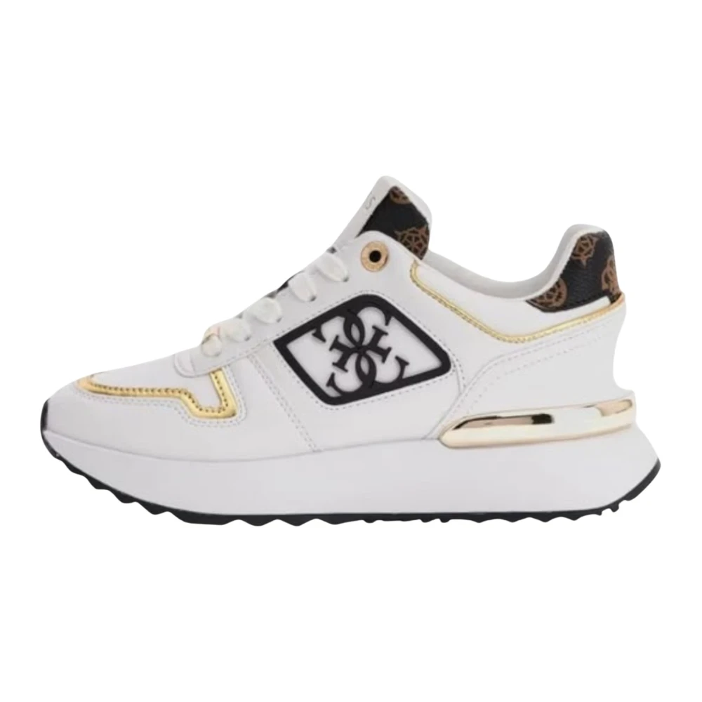 Guess Lage Sneakers Dames Schoenen Wit