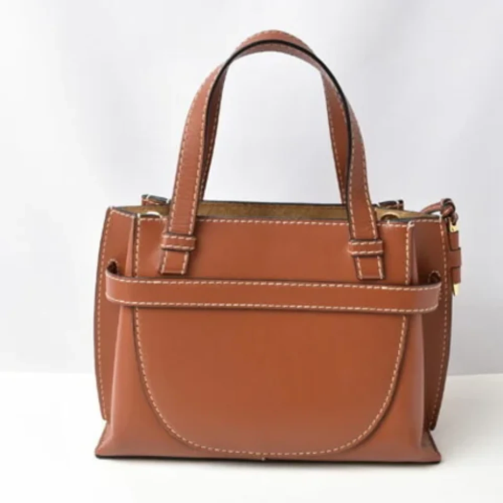 Loewe Pre-owned Fabric handbags Brown Dames