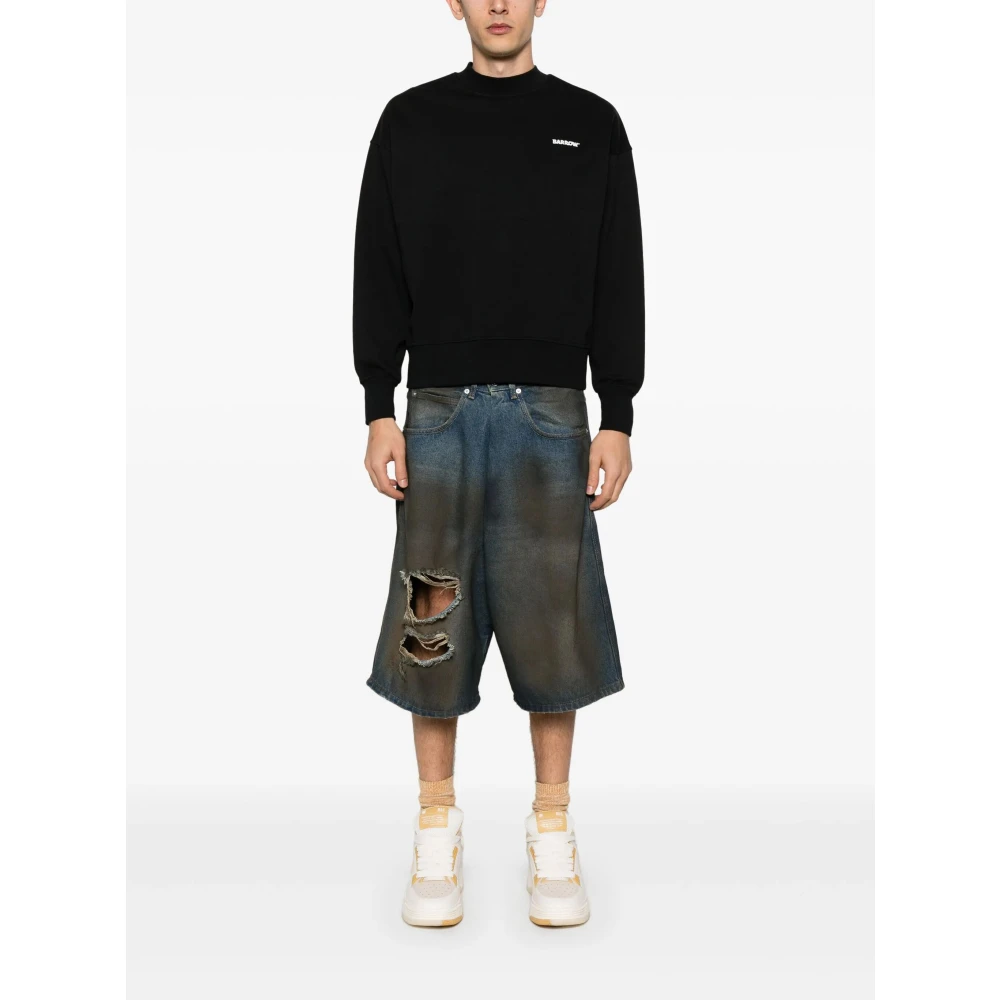 Barrow Zwarte Stijlvolle Sweatshirt voor Mannen Black Heren